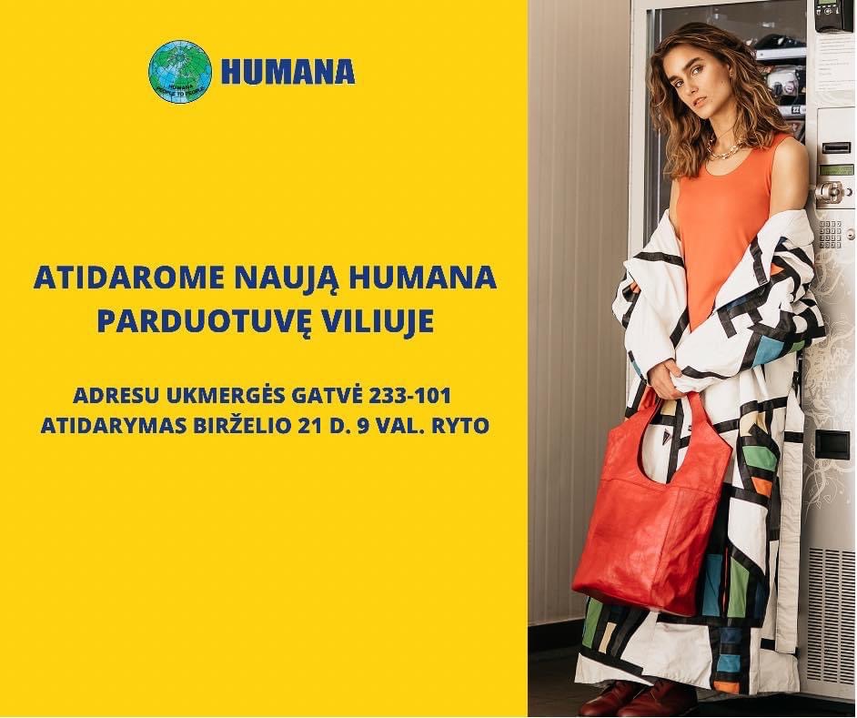 NAUJA HUMANA PARDUOTUVĖ VILNIUJE